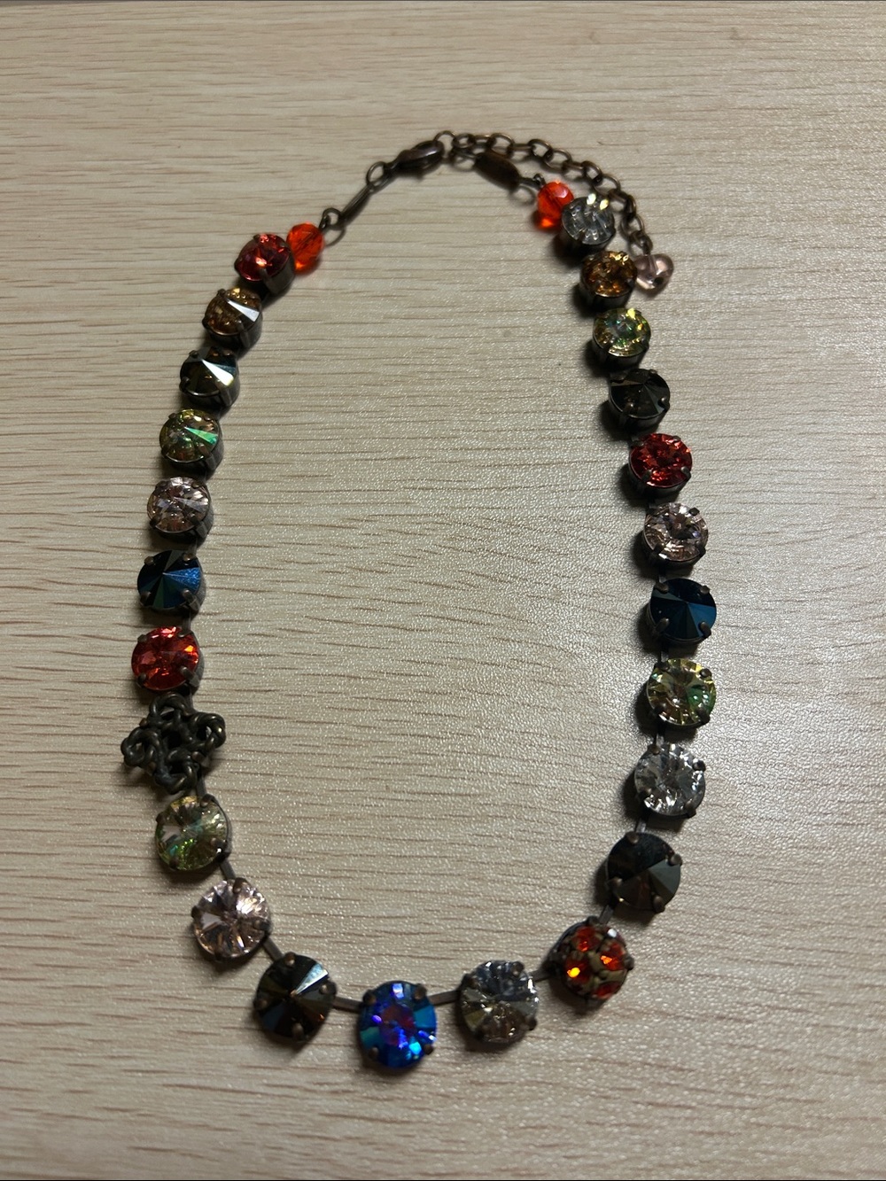 Sabika Multicolor Crystal Statement Necklace